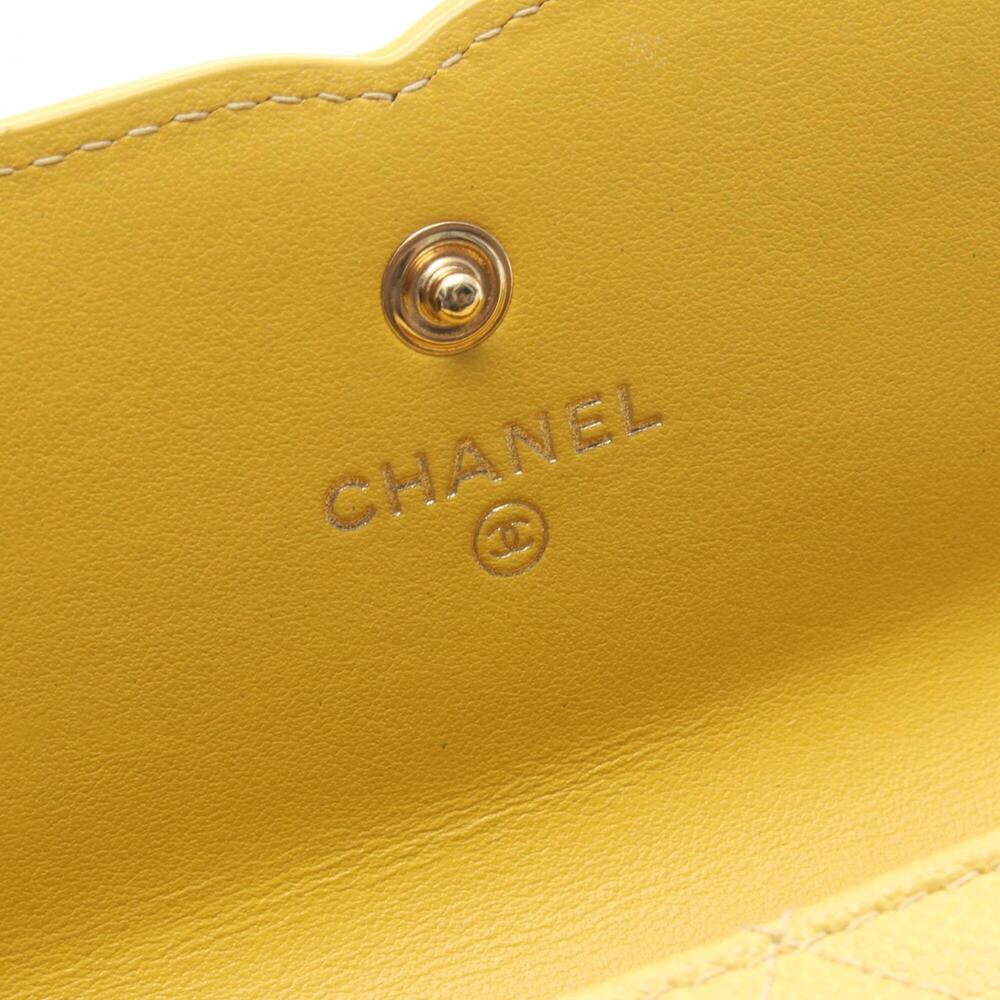 CHANEL Authentic Yellow Caviar Leather Wallet - Picture 5 of 9